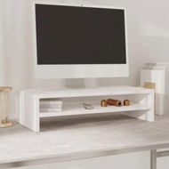 Detailed information about the product Monitor Stand White 50x24x13 cm Solid Wood Pine