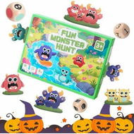 Detailed information about the product Monster Hunt Card Game for Kids Ages 3 Up, Fun Speed Matching and Dice Game for Family Night, 36 Monster Cards Educational Party Favors