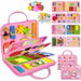 Montessori Busy Board & Busy Book Sensory Learning Toys, Educational Activity Gifts for Boys, Portable Travel Toy for Car Airplane (Pink). Available at Crazy Sales for $19.99