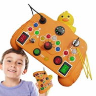 Detailed information about the product Montessori Busy Toy,Sensory Busy Toy Toddler LED Activity Board - Early Development Fine Motor Skills Toys for Children Aged 3 Years and Above
