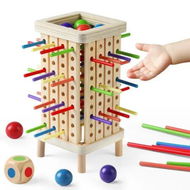 Detailed information about the product Montessori Game Wooden Board Game, Multiplayer for Boys Girls 4 to 8, Math Educational, Fine Motor Skill Toy for Girls Boys