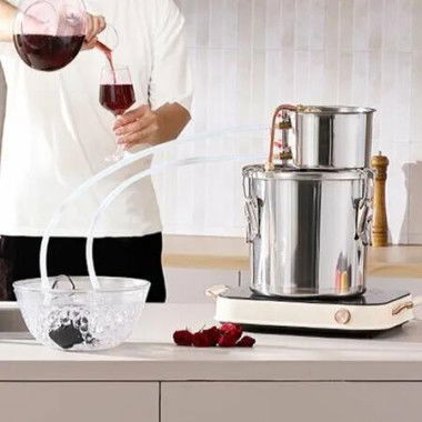 Moonshine Still 3 Gal Water Alcohol Distiller Brewing Kit Stainless Steel