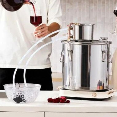 Moonshine Still 8 Gal Water Alcohol Distiller Brewing Kit Stainless Steel