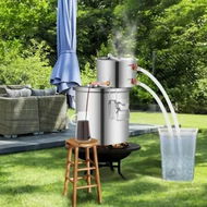 Detailed information about the product Moonshine Still Water Alcohol Distiller 3Gal w/ Water Pump Stainless Steel