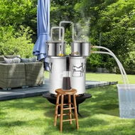 Detailed information about the product Moonshine Still Water Alcohol Distiller 8Gal w/Thumper Keg & 8W Water Pump
