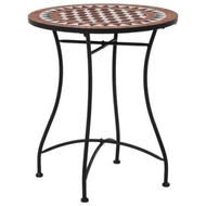 Detailed information about the product Mosaic Bistro Table Brown 60cm Ceramic