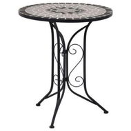 Detailed information about the product Mosaic Bistro Table Grey 61cm Ceramic