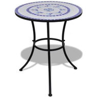 Detailed information about the product Mosaic Table 60 Cm Blue/White.