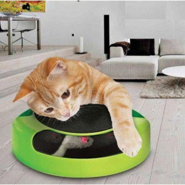 Motion Kitten Cat Toy Catch The Mouse Chase Interactive Cat Training Scratchpad