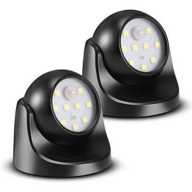 Motion Sensor Wall Light Waterproof Wireless Battery Operated LED Auto On/off.