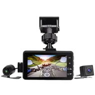 Detailed information about the product Motorcycle Dash Cam Front Rear Camera Dual Video G Sensor Loop Recording Waterproof Motorbike Driving Recorder