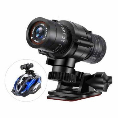 Motorcycle Helmet Camera 1080P 120 Wide Angle Bicycle Sports Camera with Video Photo Waterproof Action Camera DV Camcorder with Bracket 32 TF CARD