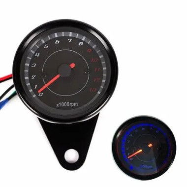 Motorcycle Speedometer Tachometer Odometer Rev Counter 0 to 13000 RPM