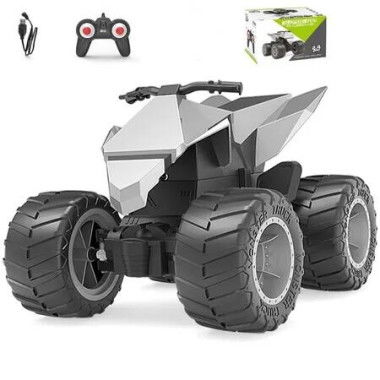 Motorcycle Toy with Remote Control Dual Motor RC Car 2.4 Ghz Agile and Convenient Control 1/18 Model Truck Light Effect Age for 3+ Year Old