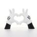 Mouse Gesture Heart Hands Sculpture Decoration, Cute Love Statue Finger Home Decor, Shelf Decor, Love Hand. Available at Crazy Sales for $19.95