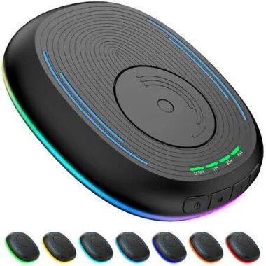 Mouse Jiggler Undetectable Mover Device Timer ON Off Switch RGB Light Wiggler Prevent Laptop Screen Sleep Black