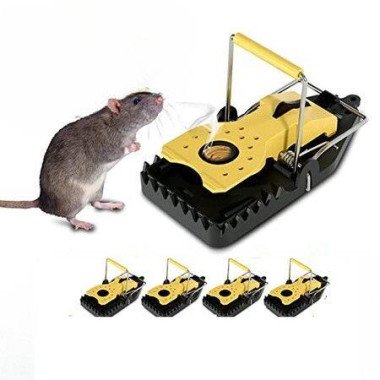 Mouse Traps: Mice Traps For House. Small Trap Indoor Quick Effective Sanitary Safe Mousetrap Catcher. Family And Pet 4-pack 14x7.5x7.3cm.