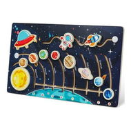 Detailed information about the product Movable Solar System Puzzle for Kids Ages 3-6, Wooden Space Toys for Children Planets for Learning Activities, Gift for Boys and Girls