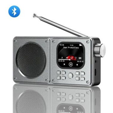 Mp3 Mp4 Bluetooth Speaker Radio Portable Video Player AMV AVI With 2 Inch IPS