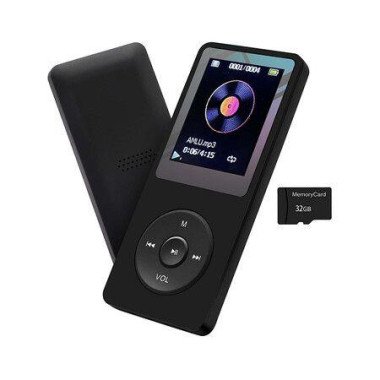 MP3 Player With 32GB Memory Card Portable HiFi Lossless Sound MP3 Mini Music Player