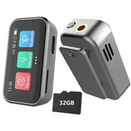 Detailed information about the product MP3 Player with Bluetooth,Portable Digital Lossless 32G Music Player with Built-in Speaker 1.47 in Full Touch Screen,Voice Recorder,E-Book,FM Radio(Silver)