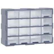 Detailed information about the product Multi-drawer Organiser with 16 Middle Drawers 52x16x37 cm
