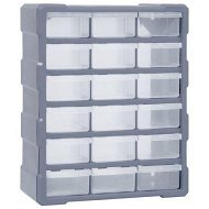 Detailed information about the product Multi-drawer Organiser with 18 Middle Drawers 38x16x47 cm