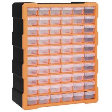 Multi-drawer Organizer With 60 Drawers 38x16x47.5 Cm