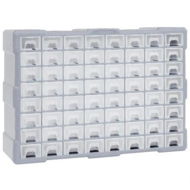 Detailed information about the product Multi-drawer Organizer With 64 Drawers 52x16x37.5 Cm