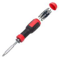 Detailed information about the product Multi Screwdriver 13-in-1 Screwdriver Adjustable Screwdriver Set Multitool All In One With Torx Security Flat Head Phillips Hex Square And 1/4 Nut Driver (Red).