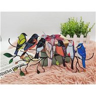 Detailed information about the product Multicolor Birds On A Wire Arylic Bird Series Art Ornaments Pendant Hanging For Windows 7 Birds