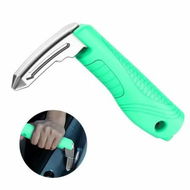 Detailed information about the product Multifunction Car Handle Assist for Elderly, 3 in 1 Automotive Door Assist Handle with Emergency Window Breaker & Safety Whistle (Green)