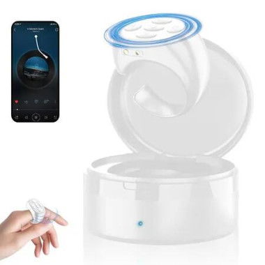 MultiFunction Remote Control, Wireless Bluetooth Ring, Video and Camera Remote Shutter, for Smartphone and Tablet (White)