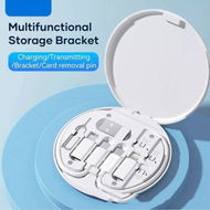 Detailed information about the product Multifunctional 4-in-1 60W USB Data Cable Fast Charge Line Storage Box Holder