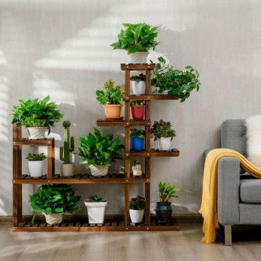 Multifunctional 7-Level Plant Stand For Balcony Garden Living Room