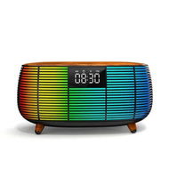 Detailed information about the product Multifunctional Bluetooth Speaker, Colorful Atmosphere Lamp, Wireless Charging and Alarm Clock, Gifts for Kids,Teens