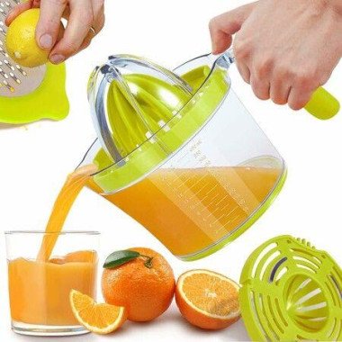 Multifunctional Manual Juicer, Lemon and Lime Juicer with Comfort Grip Handle(Green)