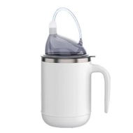 Detailed information about the product Multifunctional Sippy Cup for Elderly Spill Proof, Easy to Grasp Handles,15oz Stainless Steel Sippy Cup with Straw, No Spill Cups for Seniors (White)