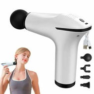 Detailed information about the product Muscle Massager,Muscle Massage Tool,Fascial Device, Electric Percussion Quiet Back Massagers for Home Office Gym,White