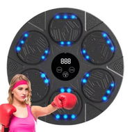 Detailed information about the product Music Boxing Machine, Boxing Machine Wall Mounted Music with Gloves, Smart Bluetooth Boxing Equipment (Black)