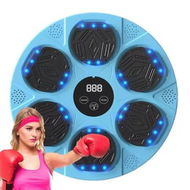 Detailed information about the product Music Boxing Machine, Boxing Machine Wall Mounted Music with Gloves, Smart Bluetooth Boxing Equipment (Blue)