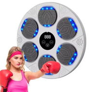 Detailed information about the product Music Boxing Machine, Boxing Machine Wall Mounted Music with Gloves, Smart Bluetooth Boxing Equipment (White)