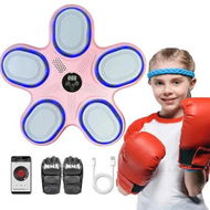 Detailed information about the product Music Boxing Machine for Kids, Wall Mounted Electronic Boxing Target for Home Indoor and Gym, Gloves Not Included (Pink)