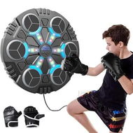 Detailed information about the product Music Boxing Machine, Kids Smart Bluetooth Boxing Machine with LED Electronic Wall Mounted Boxing Target with Boxing Gloves for Home Age 5 Up