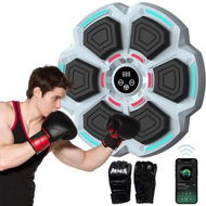 Detailed information about the product Music Boxing Machine, Smart Bluetooth Punching Game with Gloves, Fun Fitness Gift for Teens, Wall-Mounted Home Boxing Target