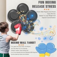 Detailed information about the product Music Boxing Machine with Boxing Gloves, Wall Mounted Smart Bluetooth Music Boxing Trainer for Kids