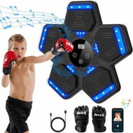 Detailed information about the product Music Boxing Machine with Training Gloves Smart Bluetooth LED Electronic Wall Mounted Musical Fitness Target Workout Exericse Equipment