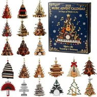 Detailed information about the product MUSIC LOVER instruments Advent Calendar 24DAYS Christmas TREE Collectable Advent Calendar Blind Box 2D Flat Acrylic Countdown Christmas Gift
