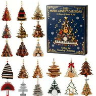 Detailed information about the product Musical Christmas Tree 24 Day Advent Calendar Christmas Decoration Blind Box Gift Ideal For Christmas Tree Decorations And Home Living Room Decor