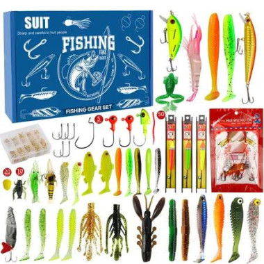 Mystery Tackle Box Fishing Mystery Box Freshwater Largemouth and Smallmouth Bass Lures Fishing Kit Ideal Gifts for Men Fishing Enthusiasts